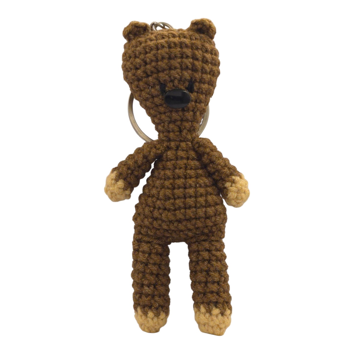 Brown Bear Amigurumi Keychain - UniqueEntity Art