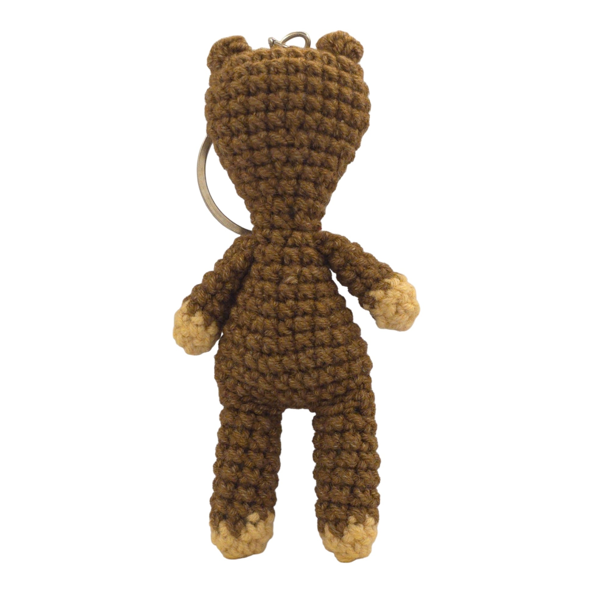 Brown Bear Amigurumi Keychain - UniqueEntity Art