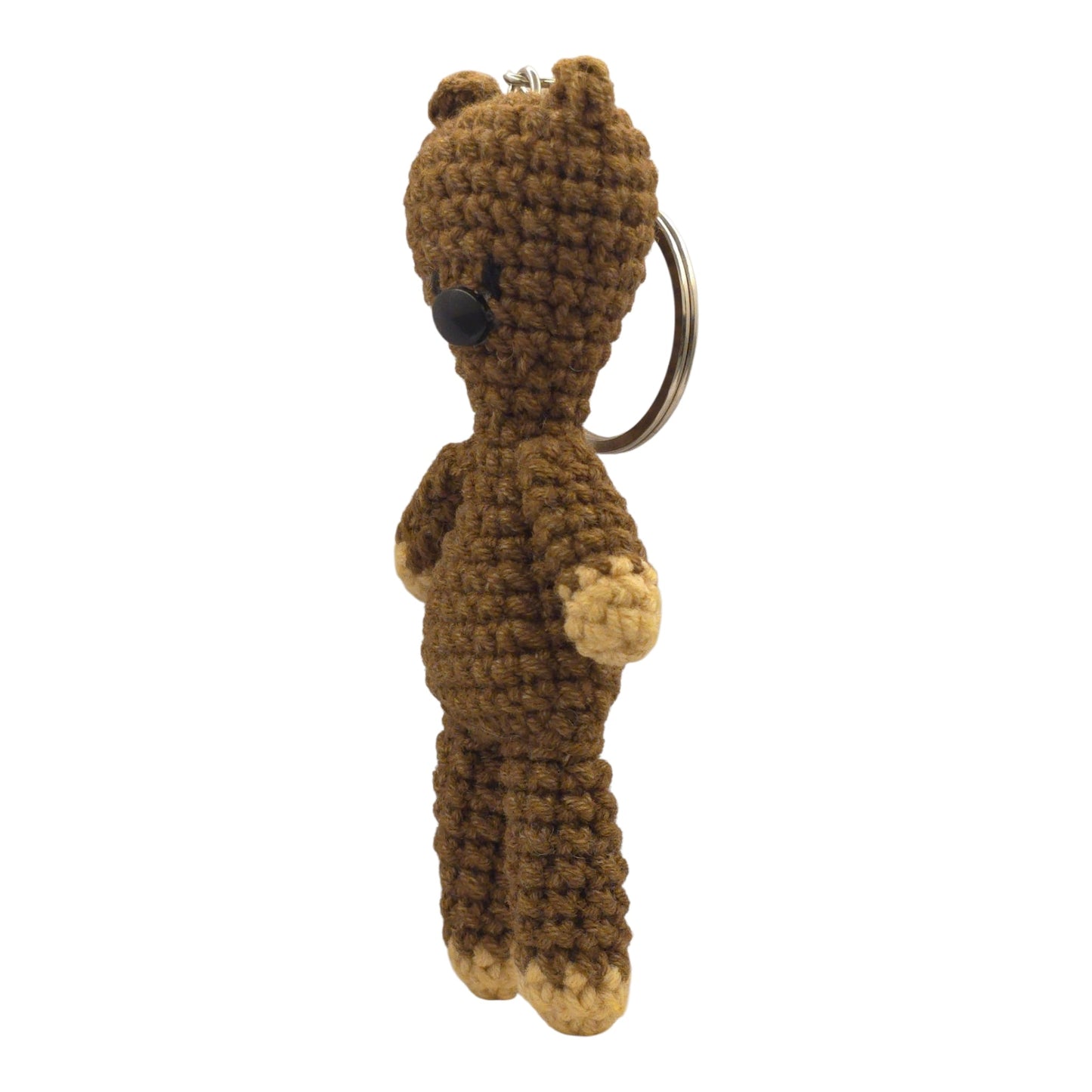 Brown Bear Amigurumi Keychain - UniqueEntity Art