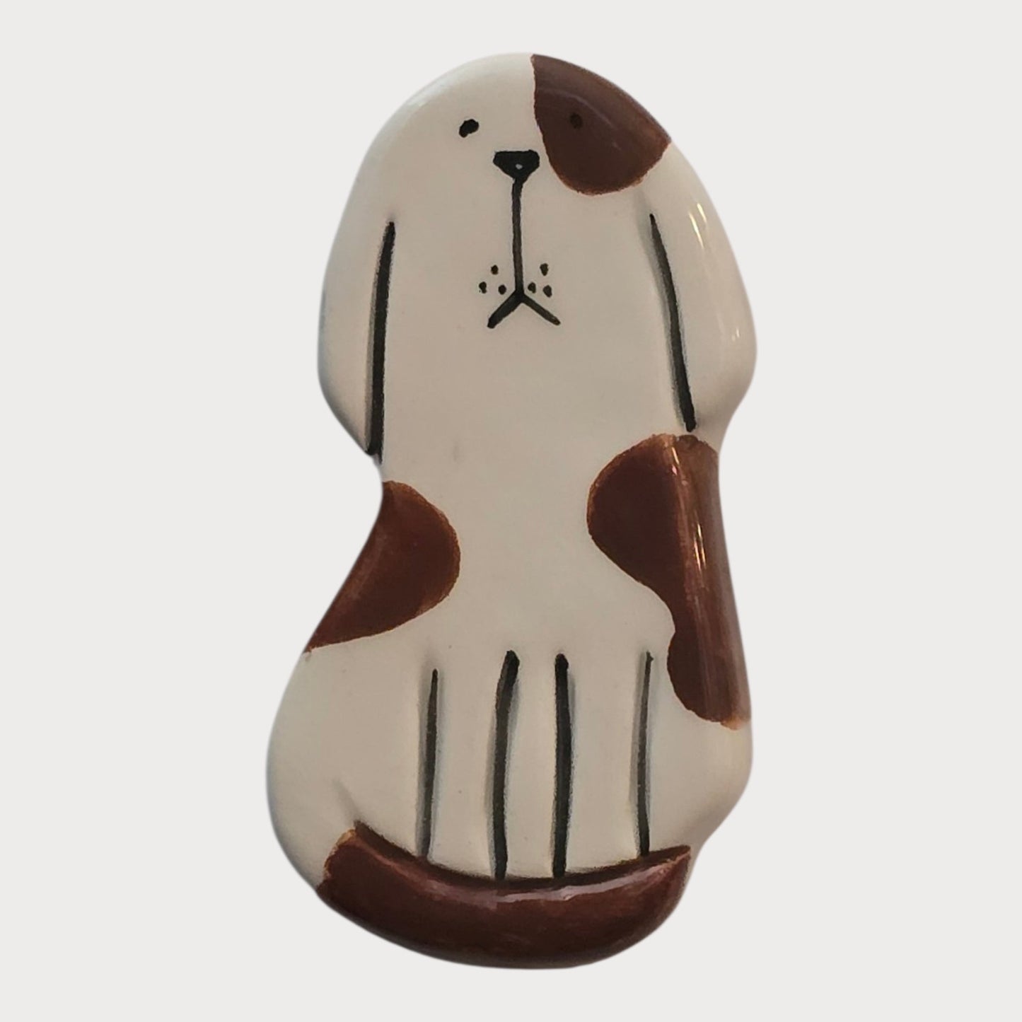 Brown Spotted Dog Magnet - UniqueEntity Art