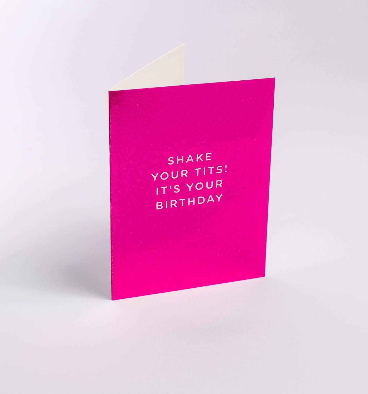 Cherished - Shake your tits! It's your birthday - Mini Card - UniqueEntity Art