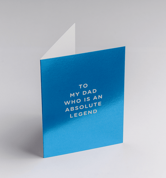 Cherished - To My Dad Who is an Absolute Legend - Mini Card - UniqueEntity Art