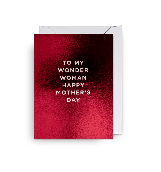 Cherished - To My Wonder Woman Happy Mother's Day - Mini Card - UniqueEntity Art