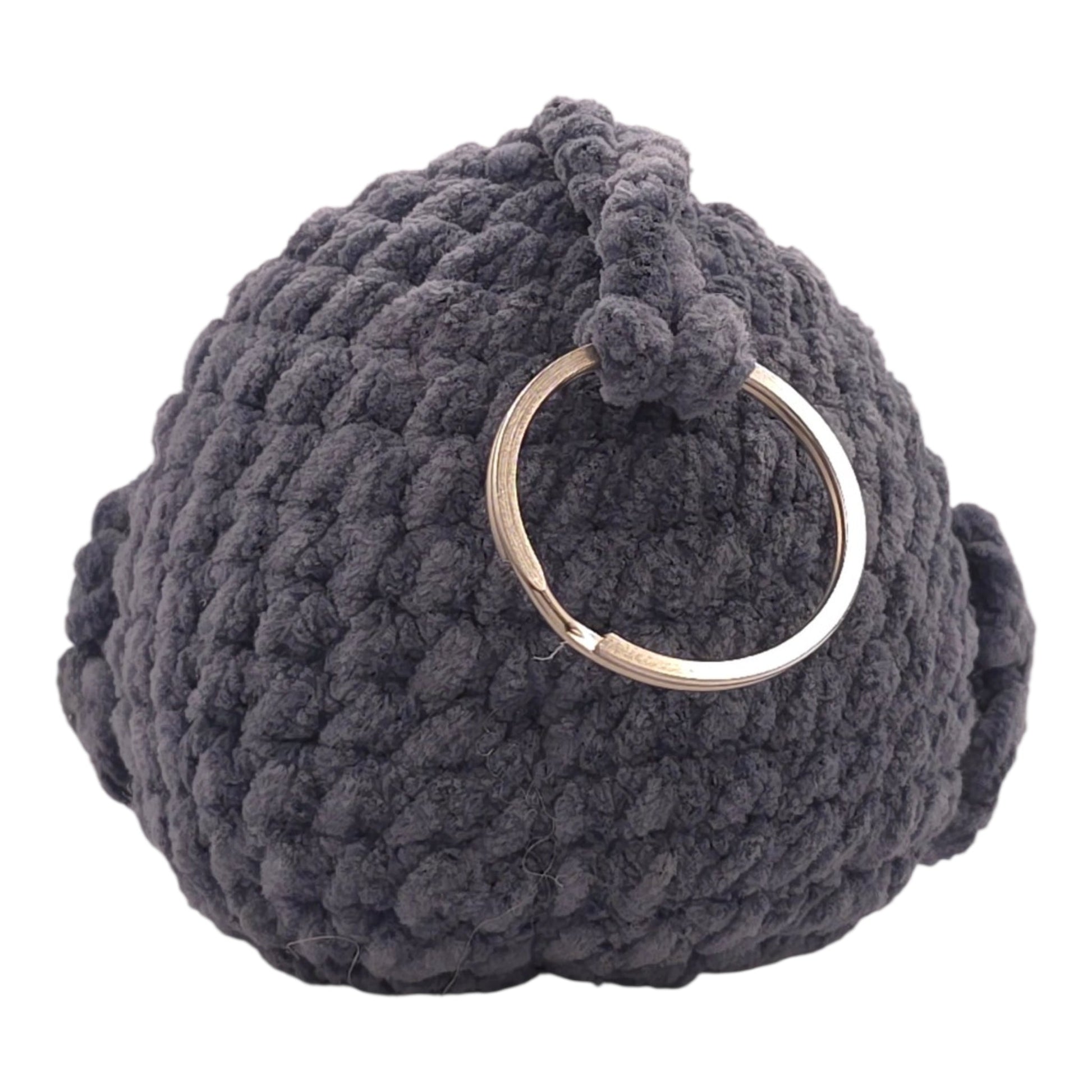 Chubby Grey Pigeon Keychain - UniqueEntity Art
