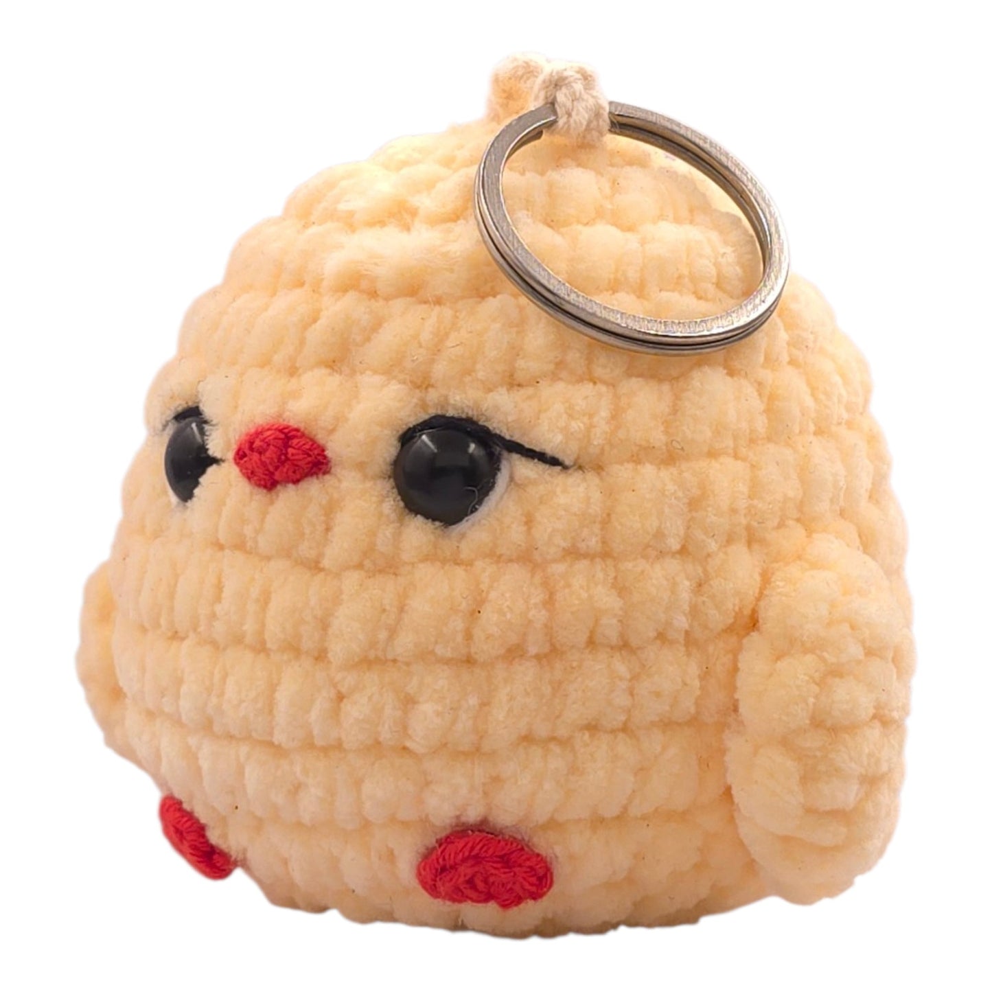 Chubby Yellow Baby Chick Keychain - UniqueEntity Art