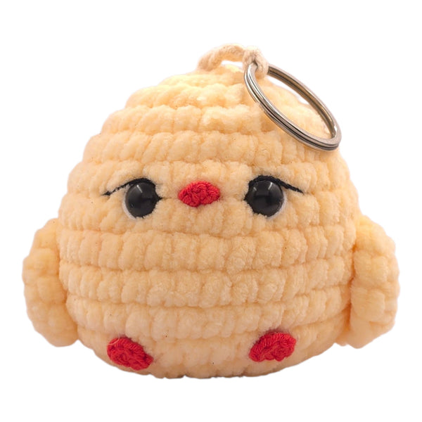 Chubby Yellow Baby Chick Keychain