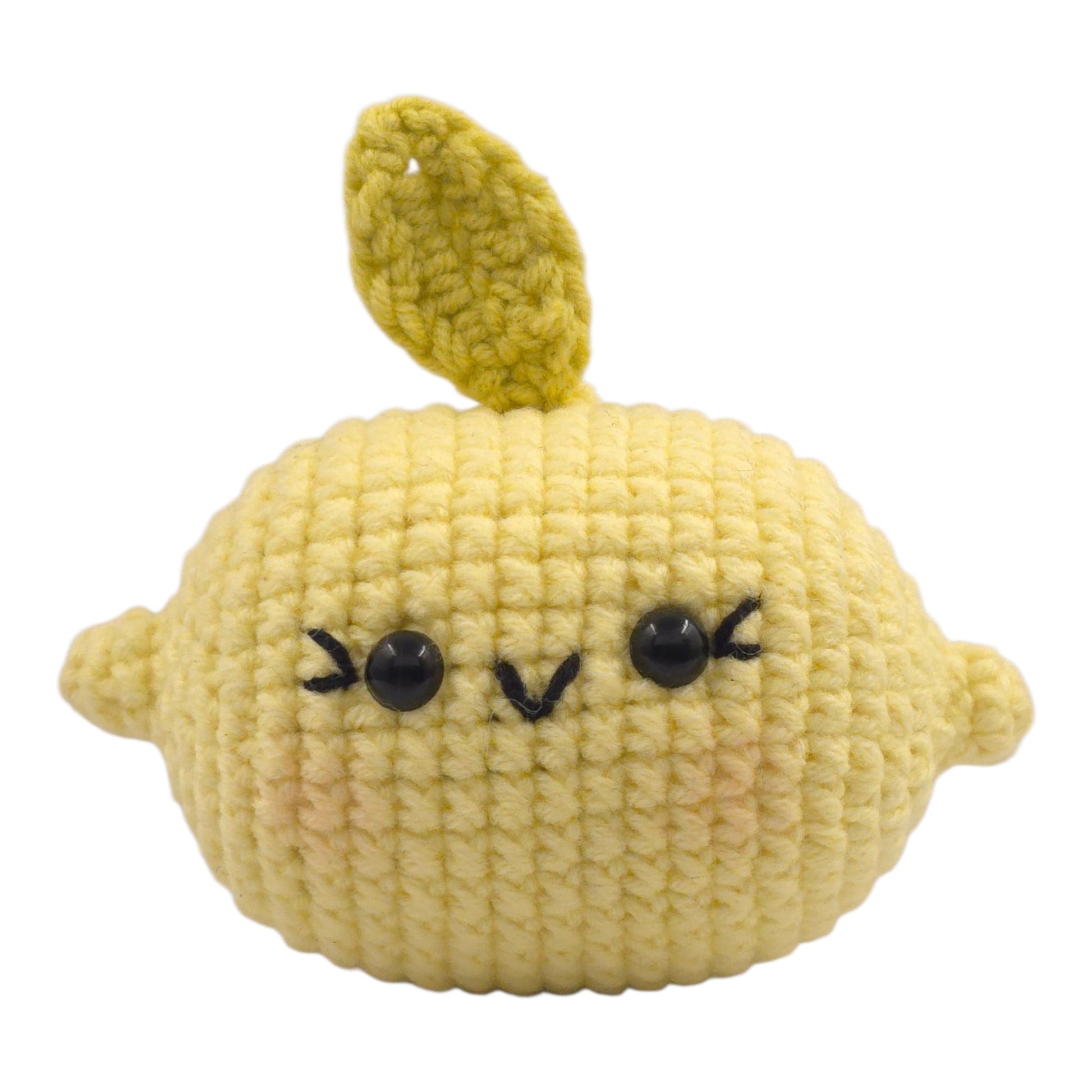 Chubby Yellow Lemon Keychain - UniqueEntity Art