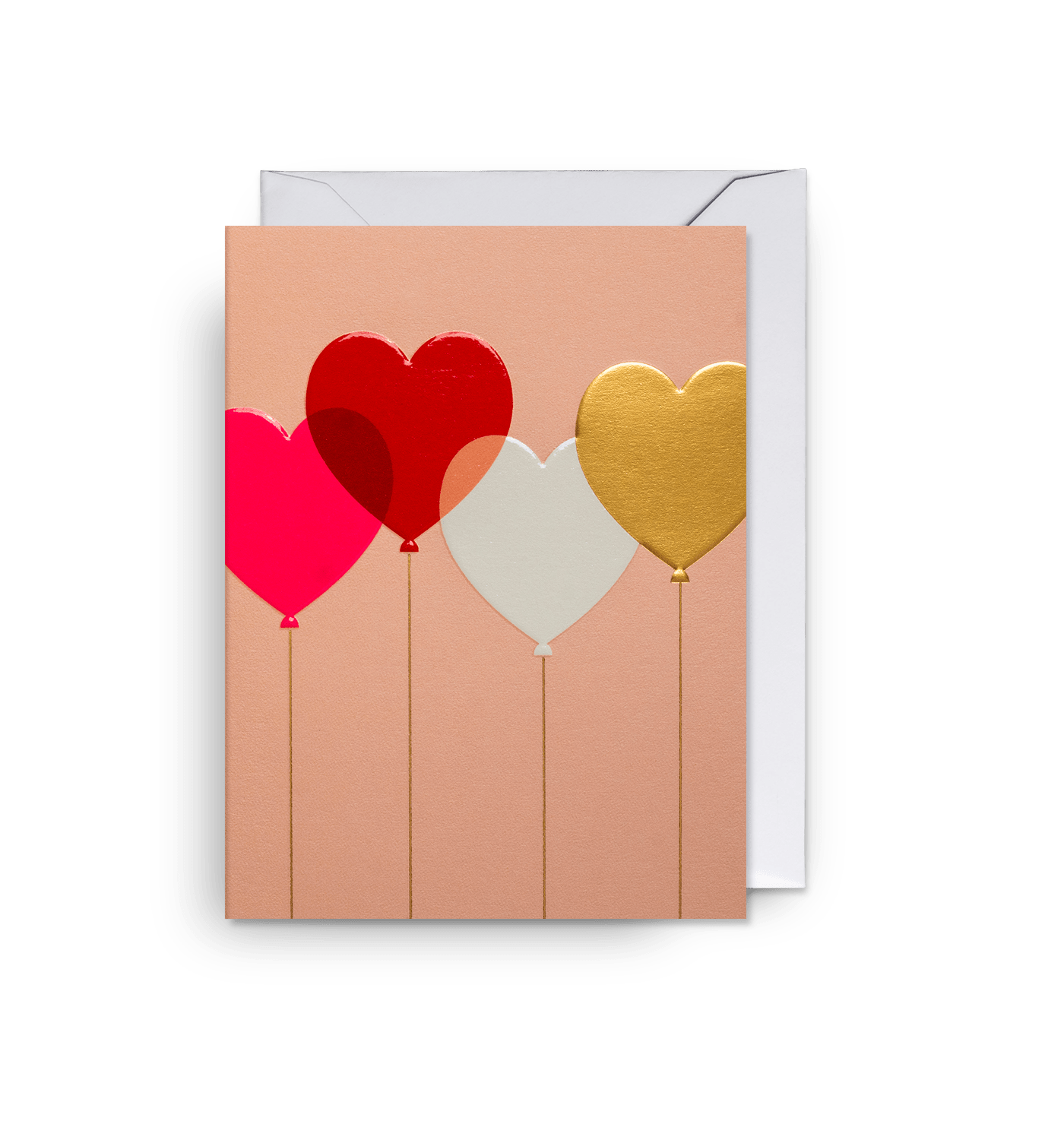 Cozy - Love Heart Balloons - Mini Cards - UniqueEntity Art
