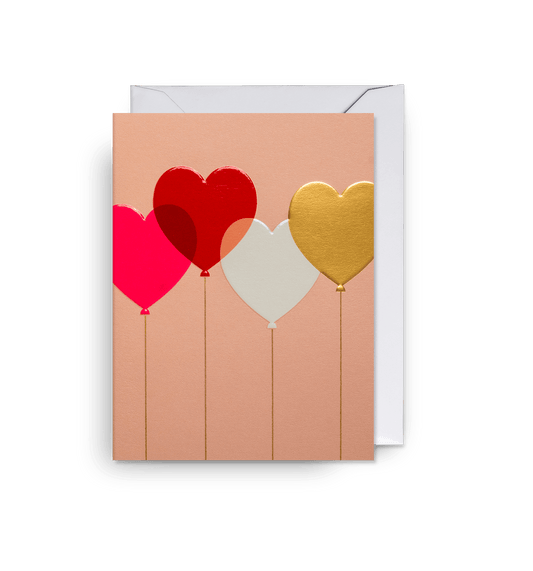 Cozy - Love Heart Balloons - Mini Cards - UniqueEntity Art