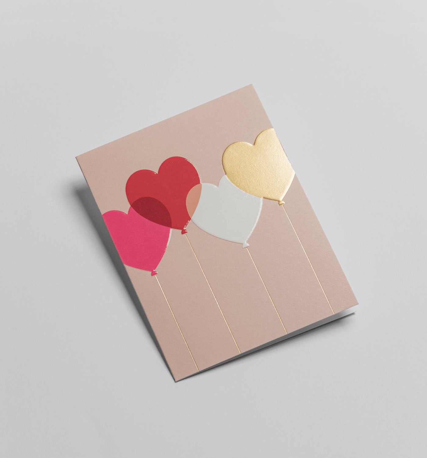Cozy - Love Heart Balloons - Mini Cards - UniqueEntity Art