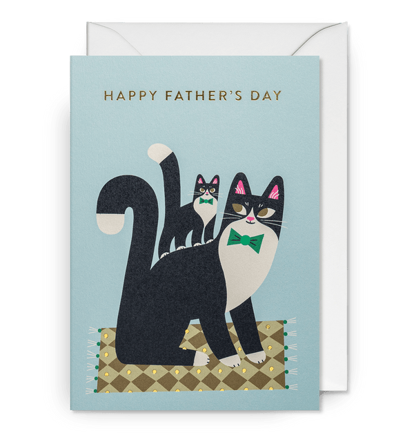 Dapper Cats Happy Fathers Day Card