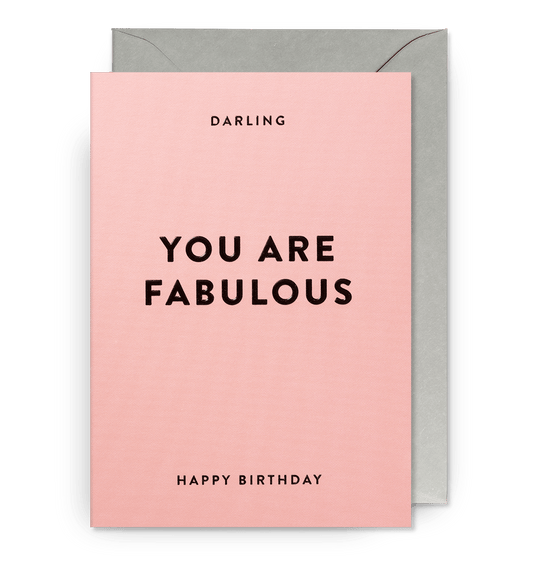 Darling You Are Fabulous Happy Birthday - UniqueEntity Art