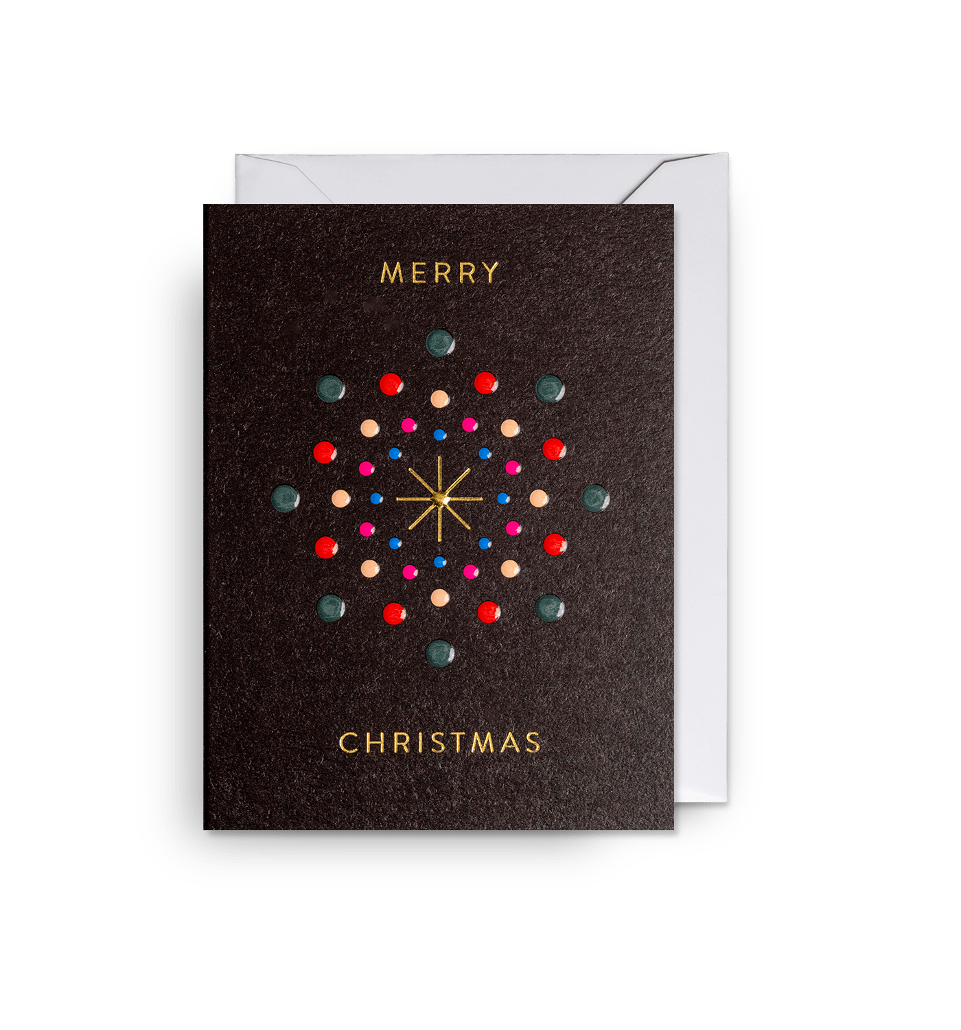 Decorative Snowflake Mini Christmas Card - UniqueEntity Art