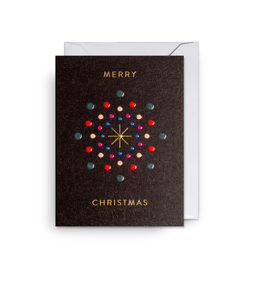 Decorative Snowflake Mini Christmas Card - UniqueEntity Art