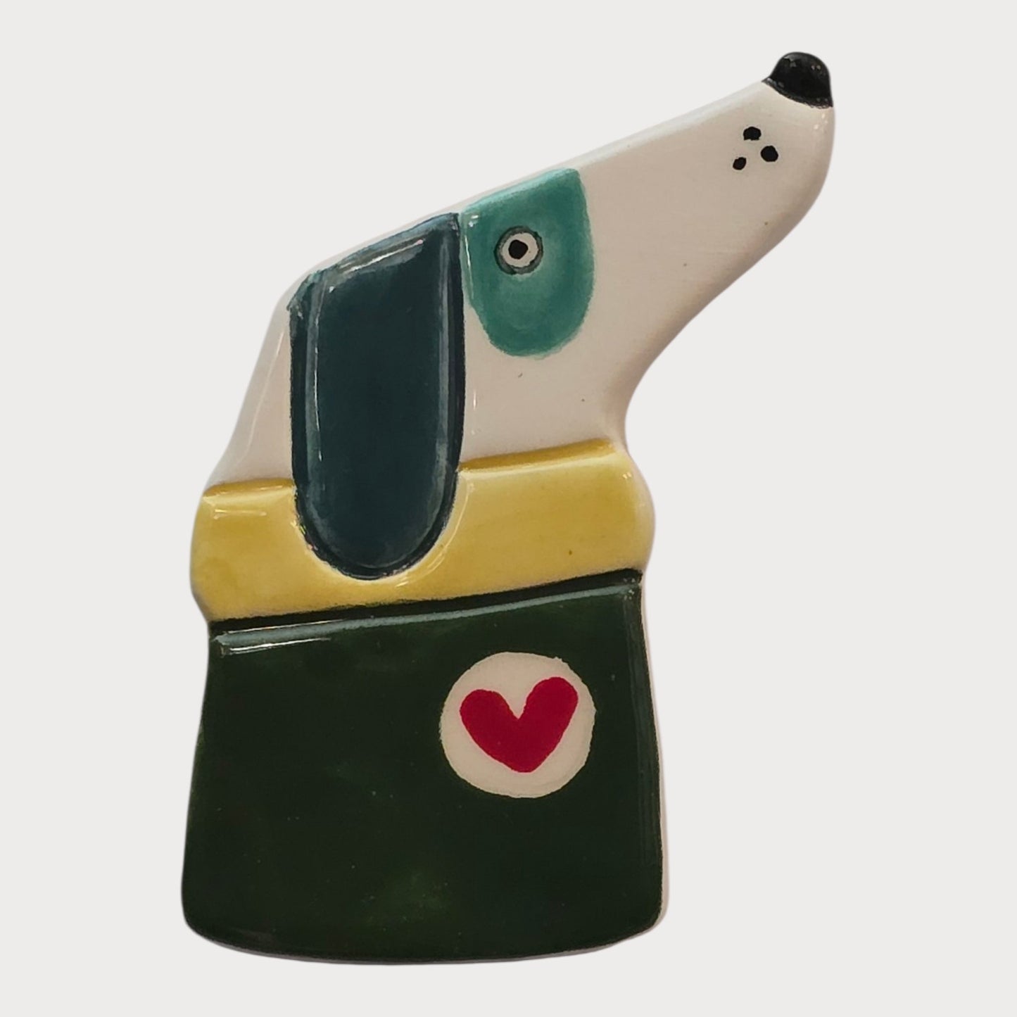Dog With Heart Sweater - UniqueEntity Art