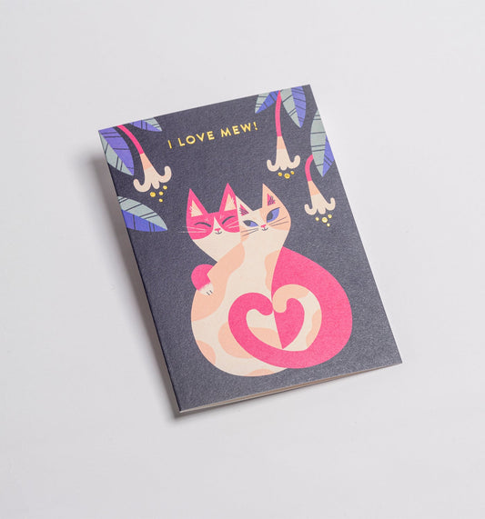 Essi Kimpimaki - I Love Mew - Greeting Card - UniqueEntity Art