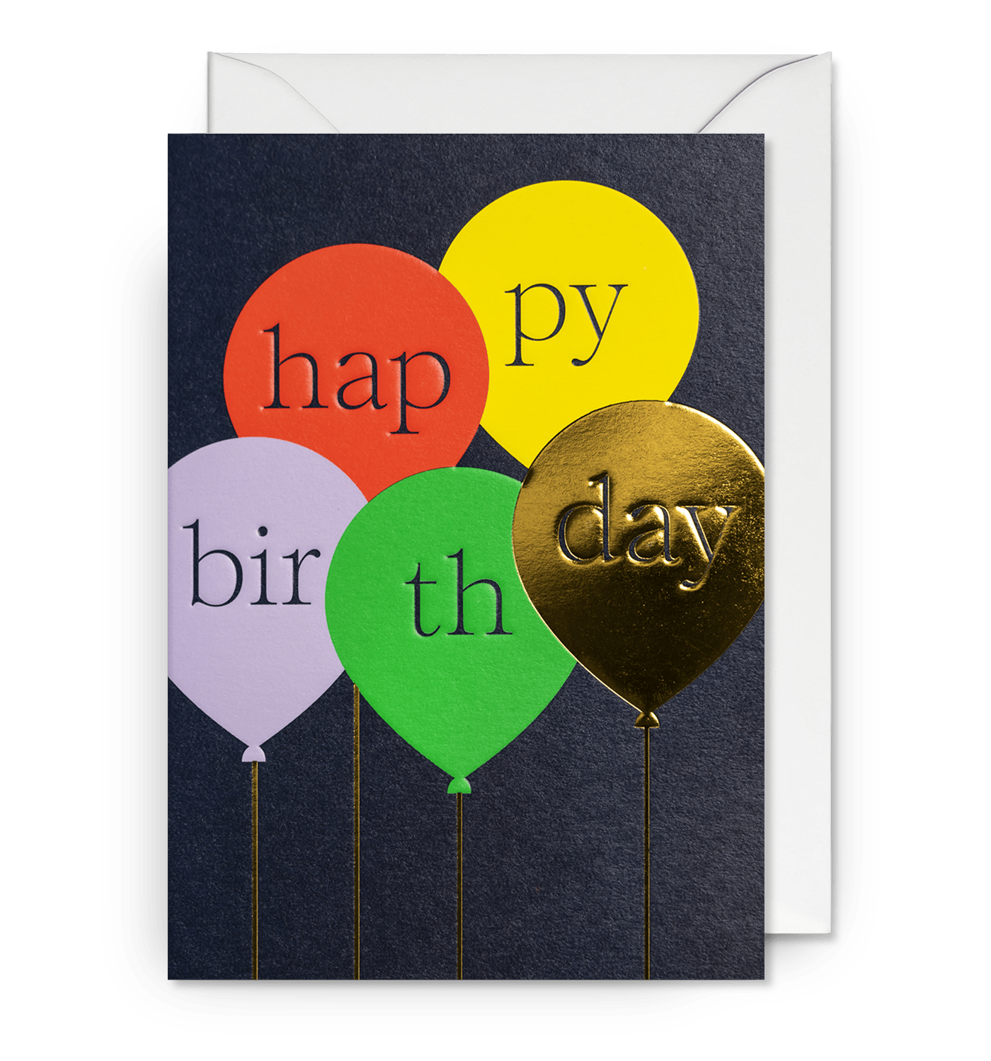 Floating Balloons Birthday Card - UniqueEntity Art