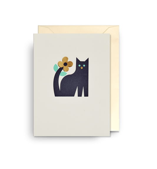 Floral Black Cat Graphic - UniqueEntity Art