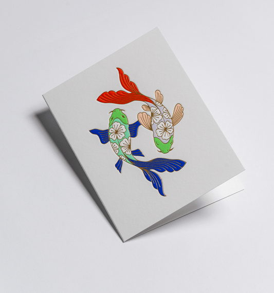 Floral Koi Fish - UniqueEntity Art