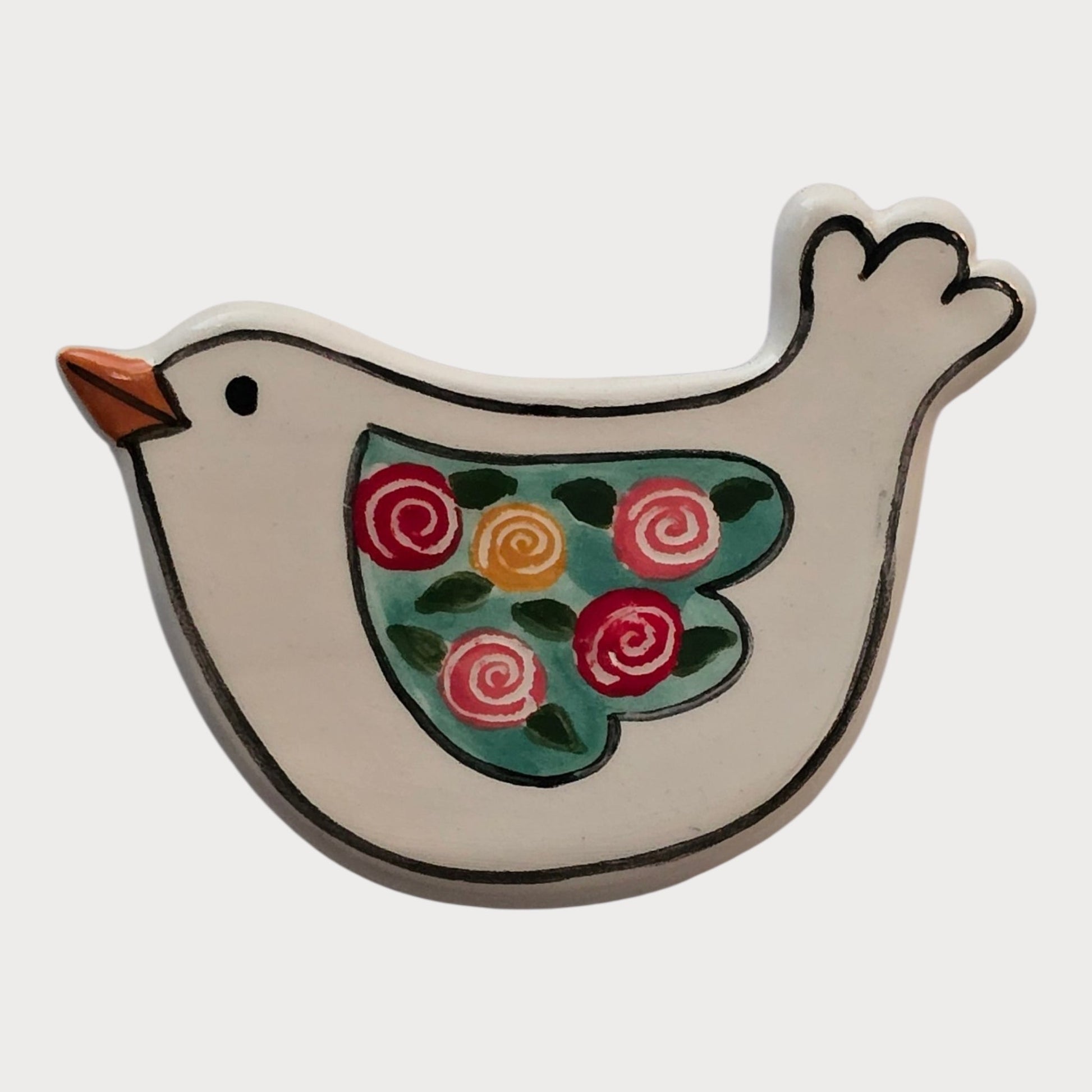 Floral Wing Bird Magnet - UniqueEntity Art