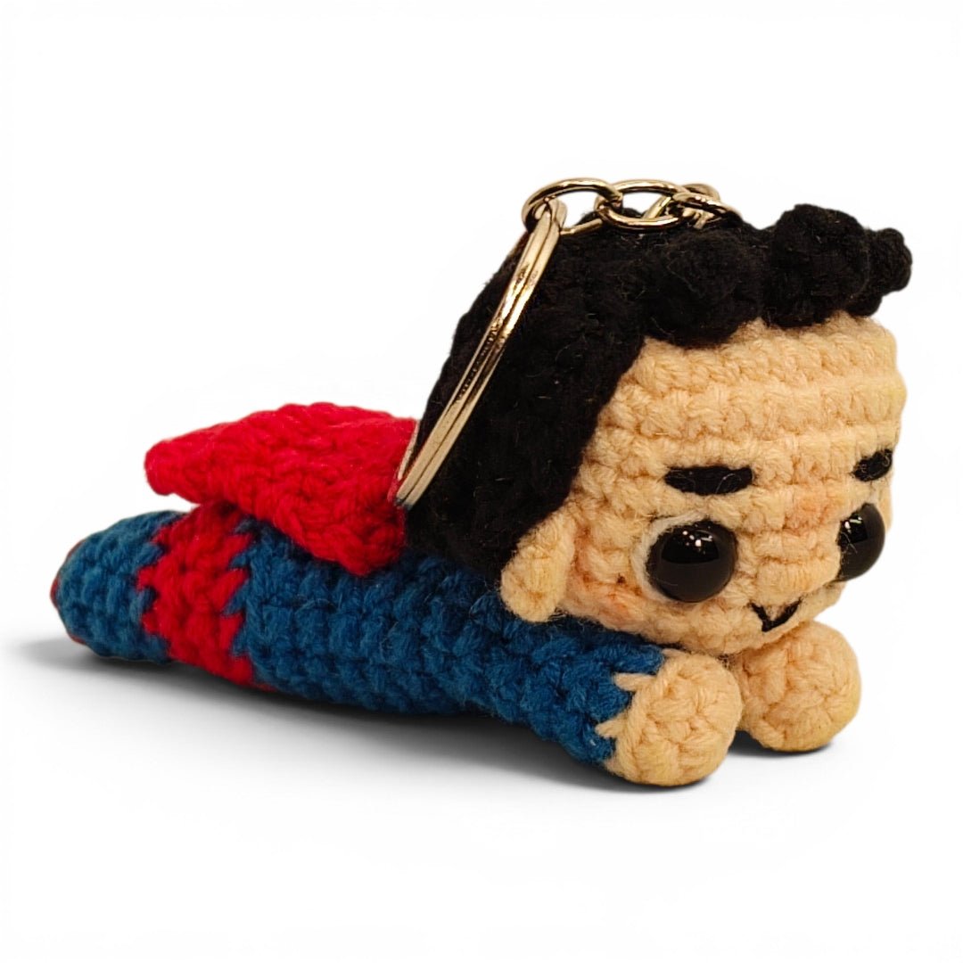 Flying Superman Blue Keychain - UniqueEntity Art