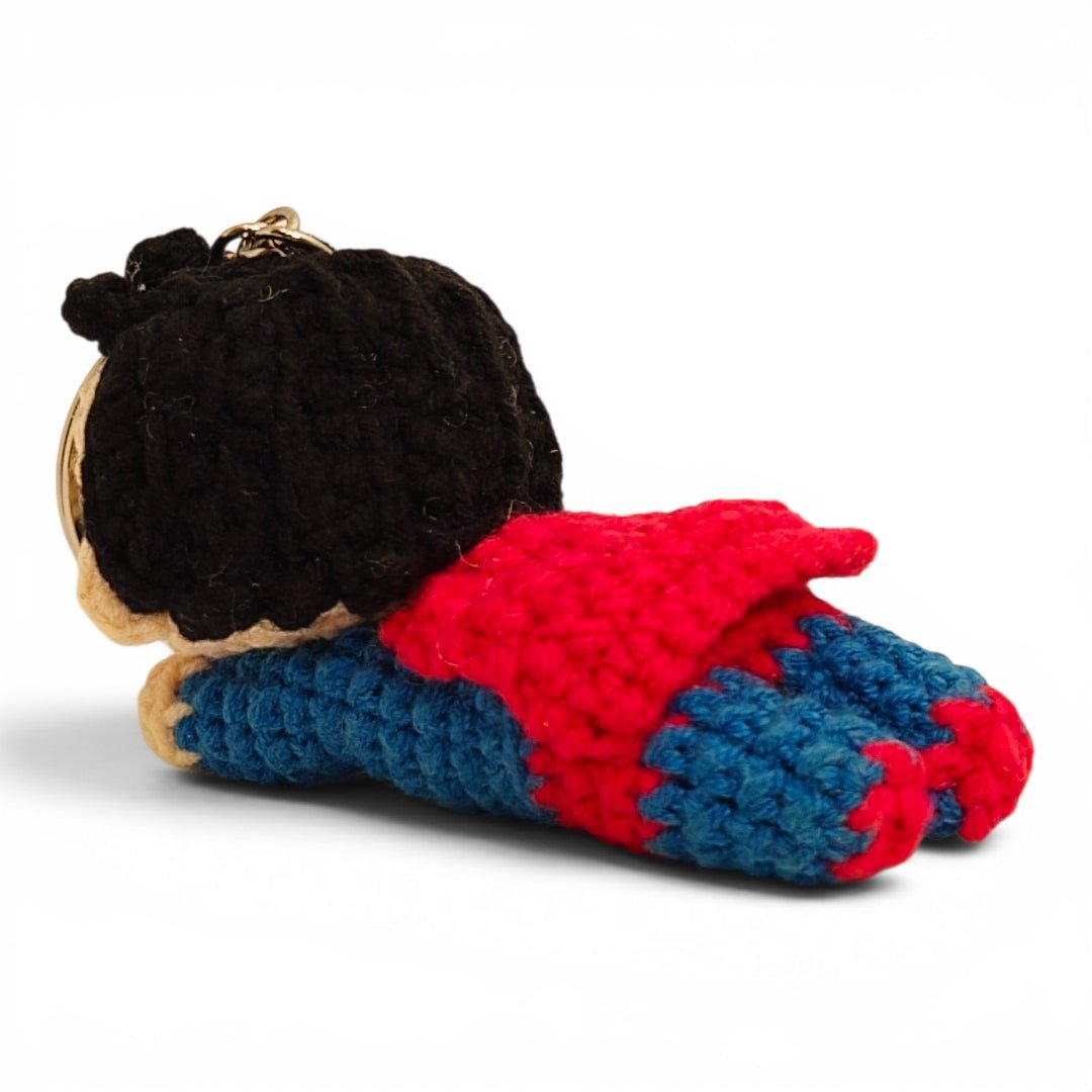 Flying Superman Blue Keychain - UniqueEntity Art