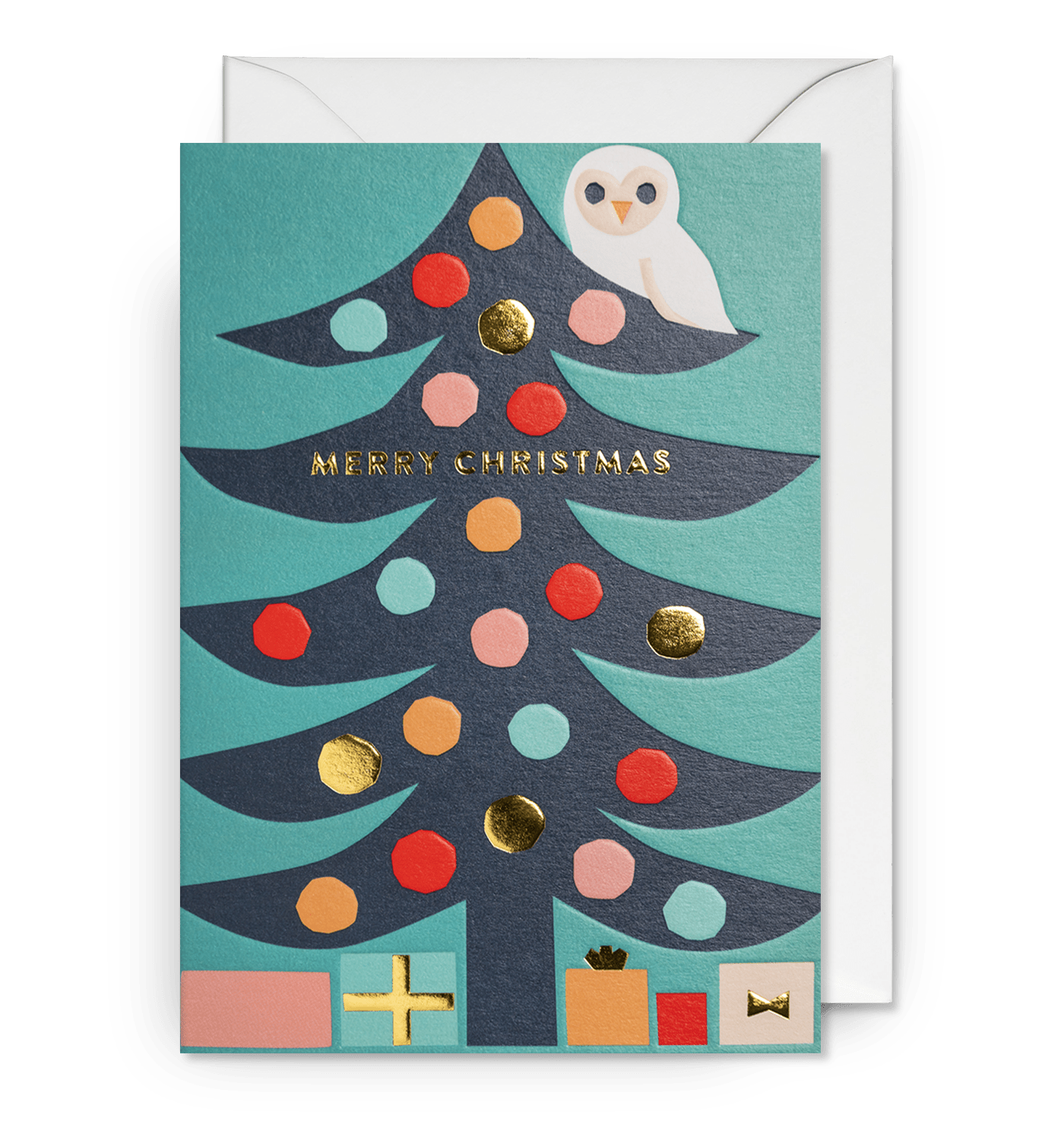 Gifts Under The Tree Christmas Card - UniqueEntity Art
