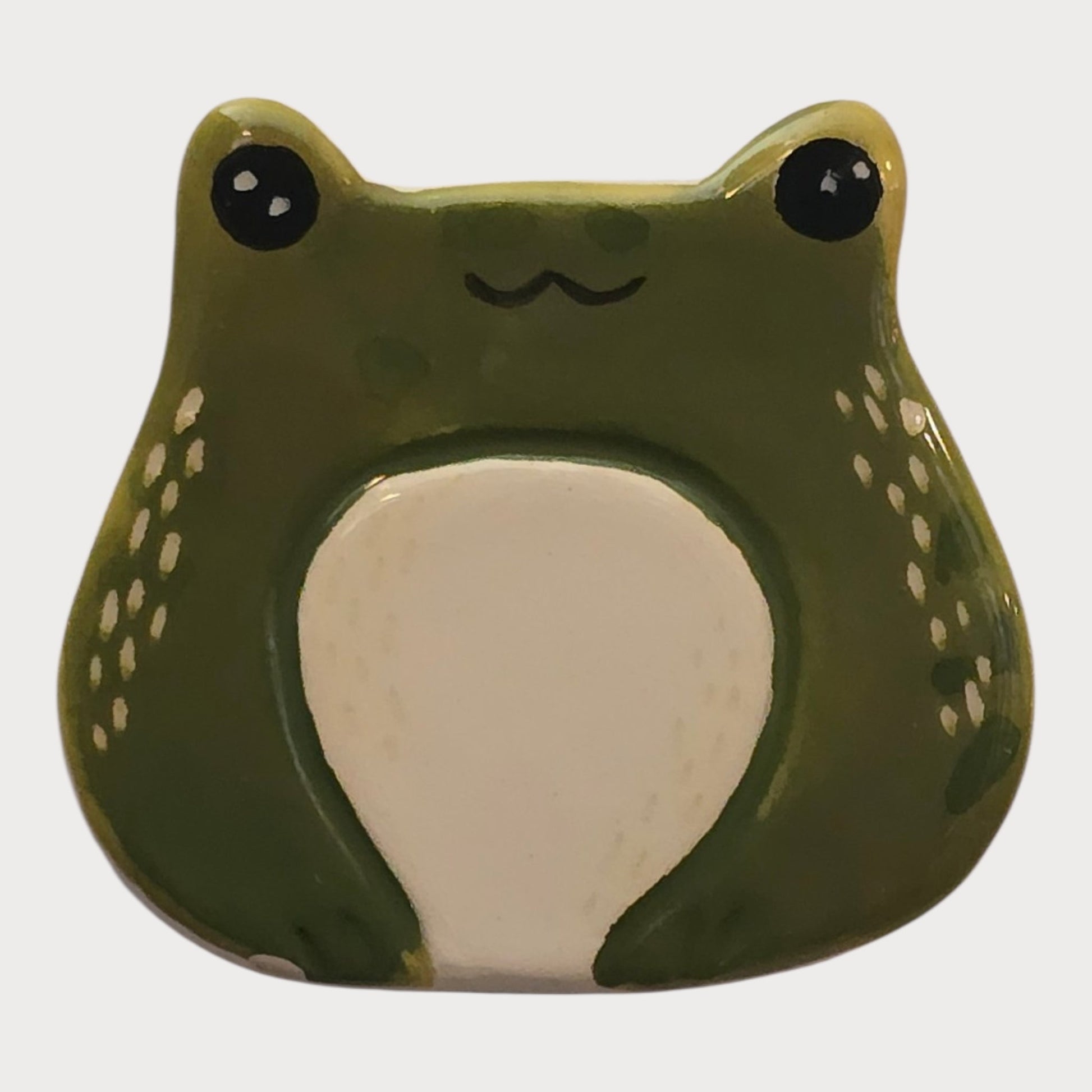 Green Frog Ceramic Magnet - UniqueEntity Art