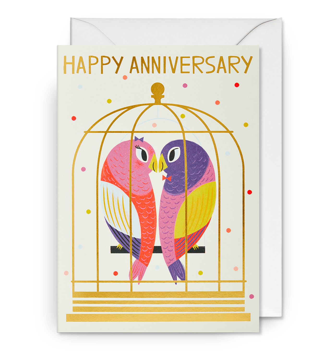 Happy Anniversary Love Birds - UniqueEntity Art