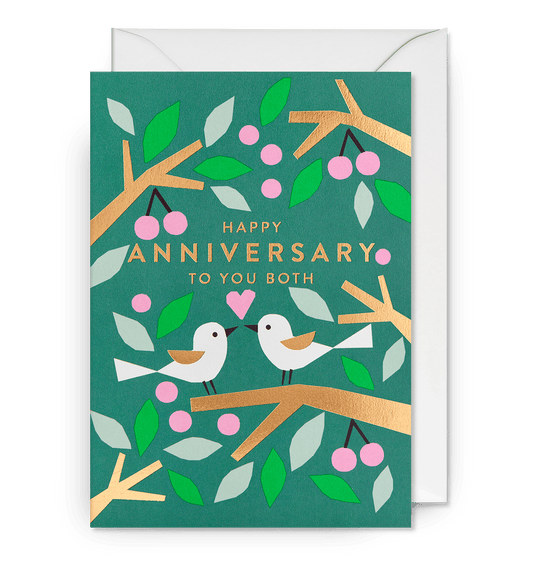 Happy Anniversary To You Both Lovebirds - UniqueEntity Art