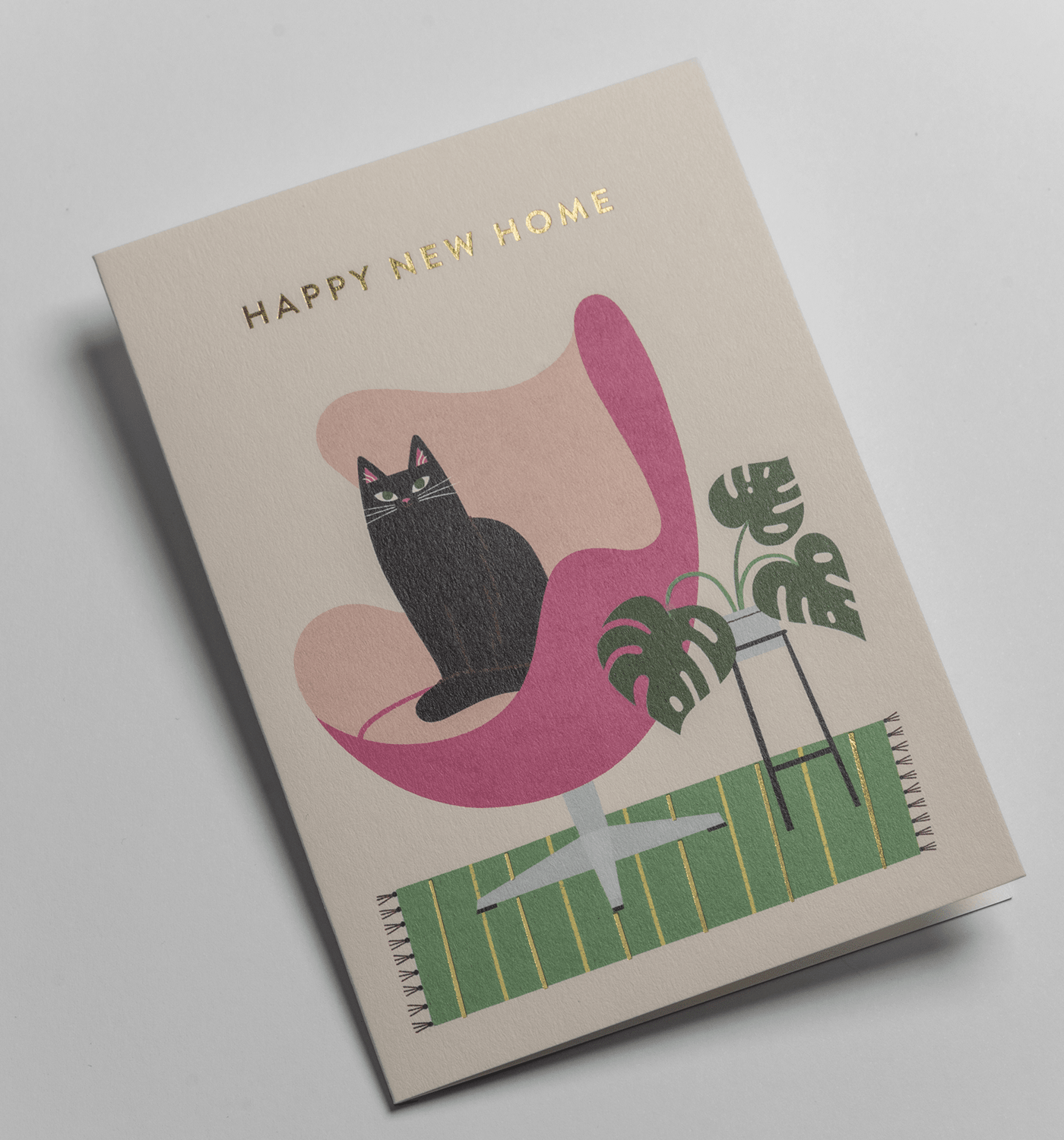 Happy New Home Cat - UniqueEntity Art