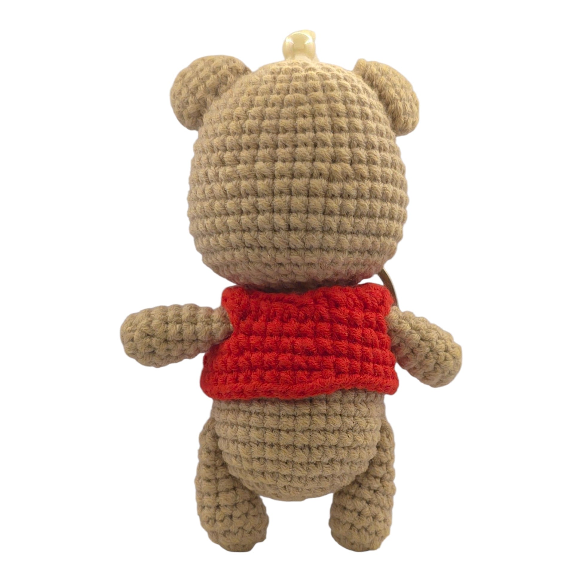 Honey Bear Red Shirt Keychain - UniqueEntity Art