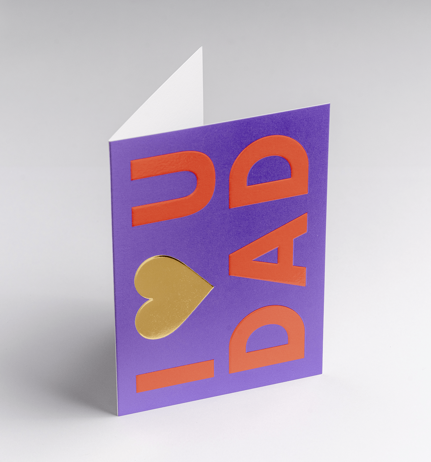 I Heart U Dad Fathers Day Card - UniqueEntity Art