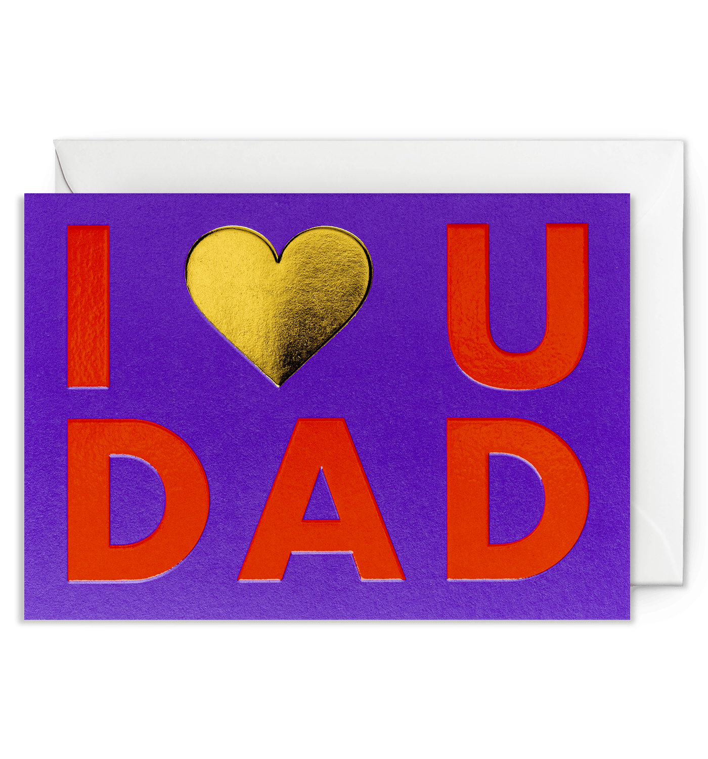 I Heart U Dad Fathers Day Card - UniqueEntity Art