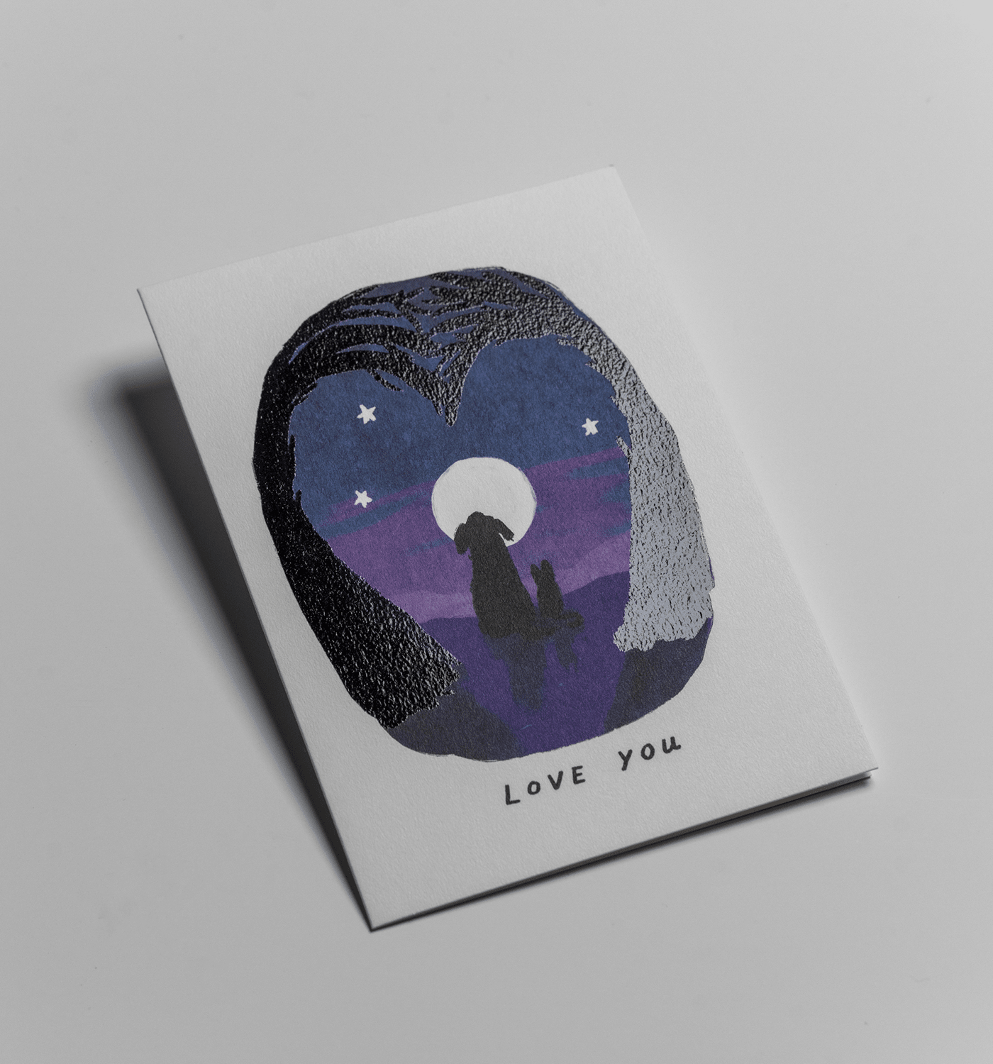 John Bond - Love You - Greeting Cards - UniqueEntity Art