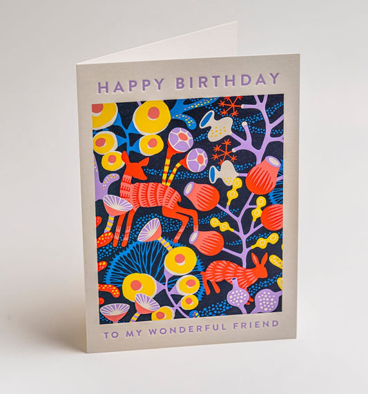 Korallang Happy Birthday To My Wonderful Friend - UniqueEntity Art