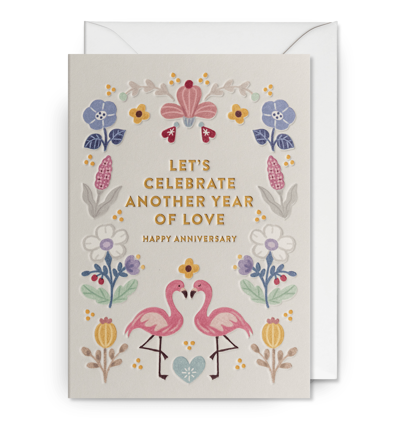Lets Celebrate Another Year Of Love Anniversary Card - UniqueEntity Art