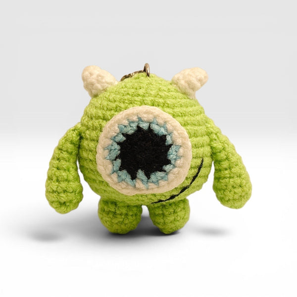 Lime Green One Eyed Monster Keychain