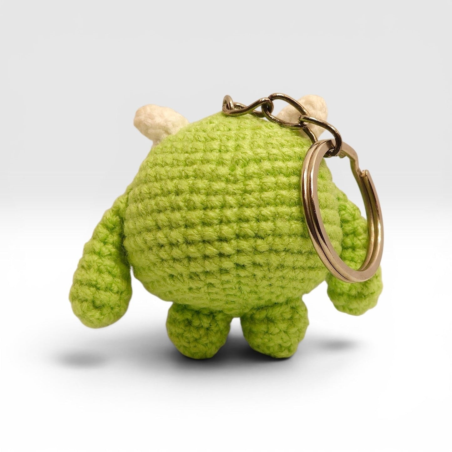 Lime Green One Eyed Monster Keychain - UniqueEntity Art