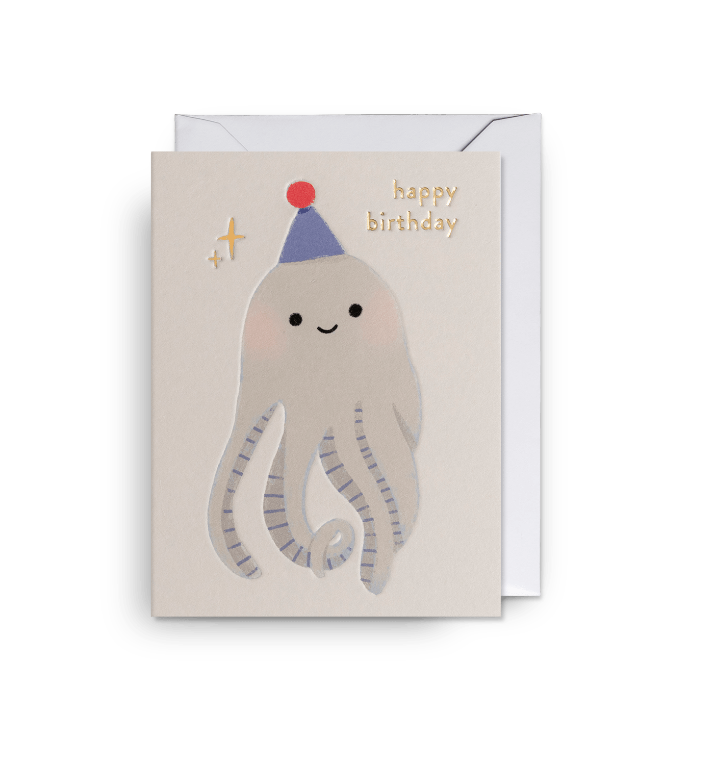 Little Octopus Mini Birthday Card - UniqueEntity Art