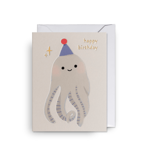 Little Octopus Mini Birthday Card
