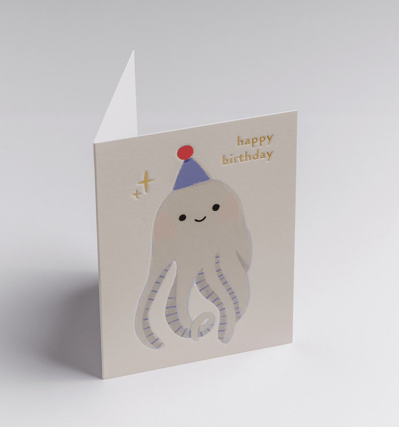 Little Octopus Mini Birthday Card - UniqueEntity Art