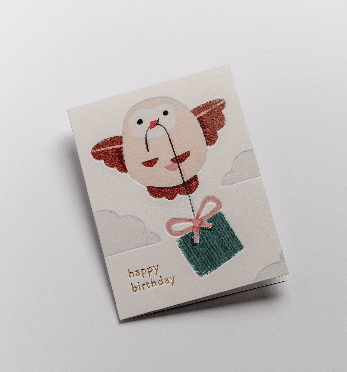 Little Owl Mini Birthday Card - UniqueEntity Art