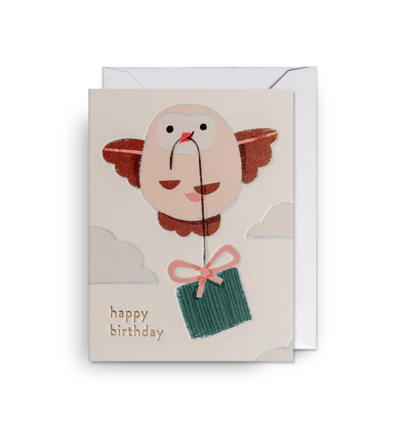 Little Owl Mini Birthday Card - UniqueEntity Art