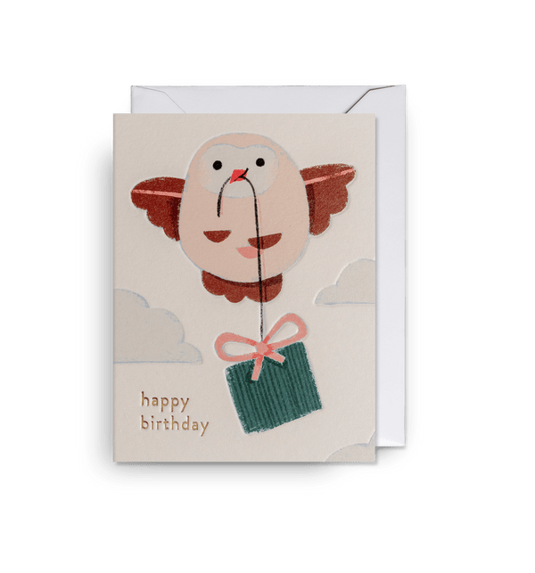 Little Owl Mini Birthday Card