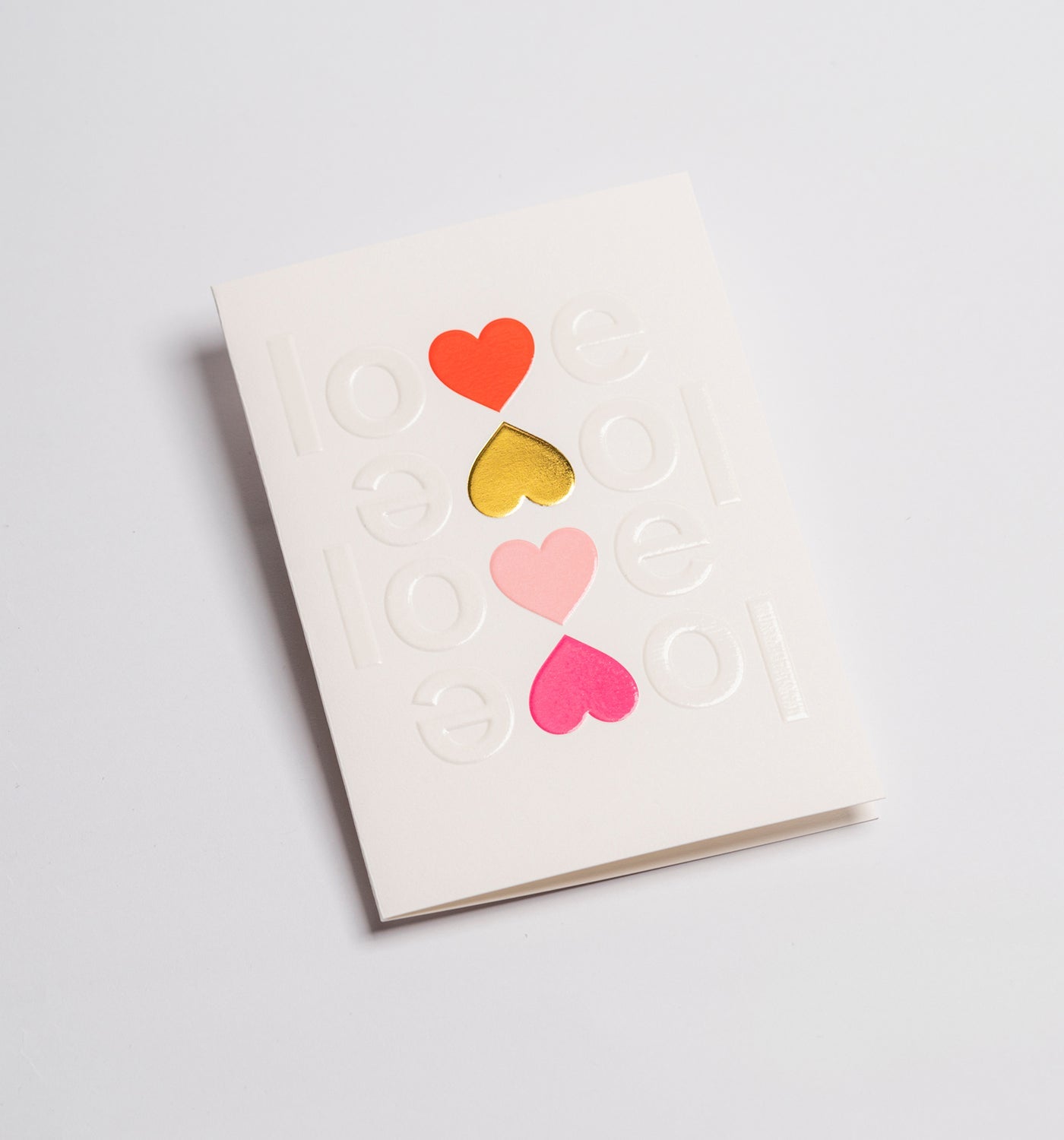 Love & Hearts Embossed - UniqueEntity Art