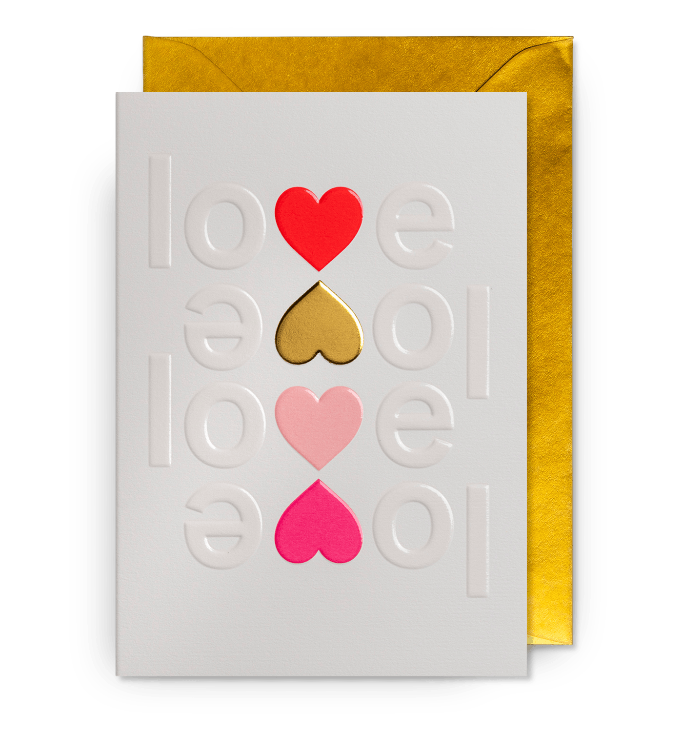 Love & Hearts Embossed - UniqueEntity Art