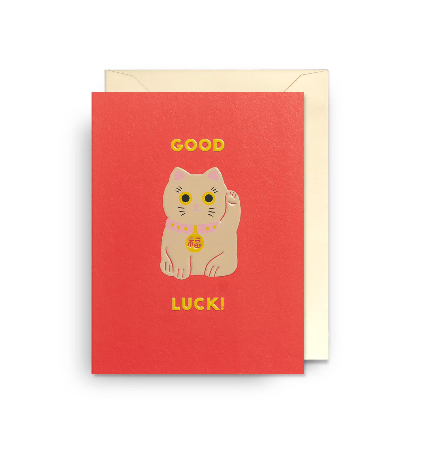 Maneki Neko Mini Good Luck Card - UniqueEntity Art
