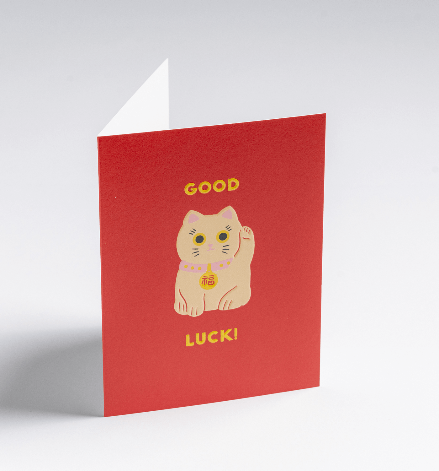 Maneki Neko Mini Good Luck Card - UniqueEntity Art