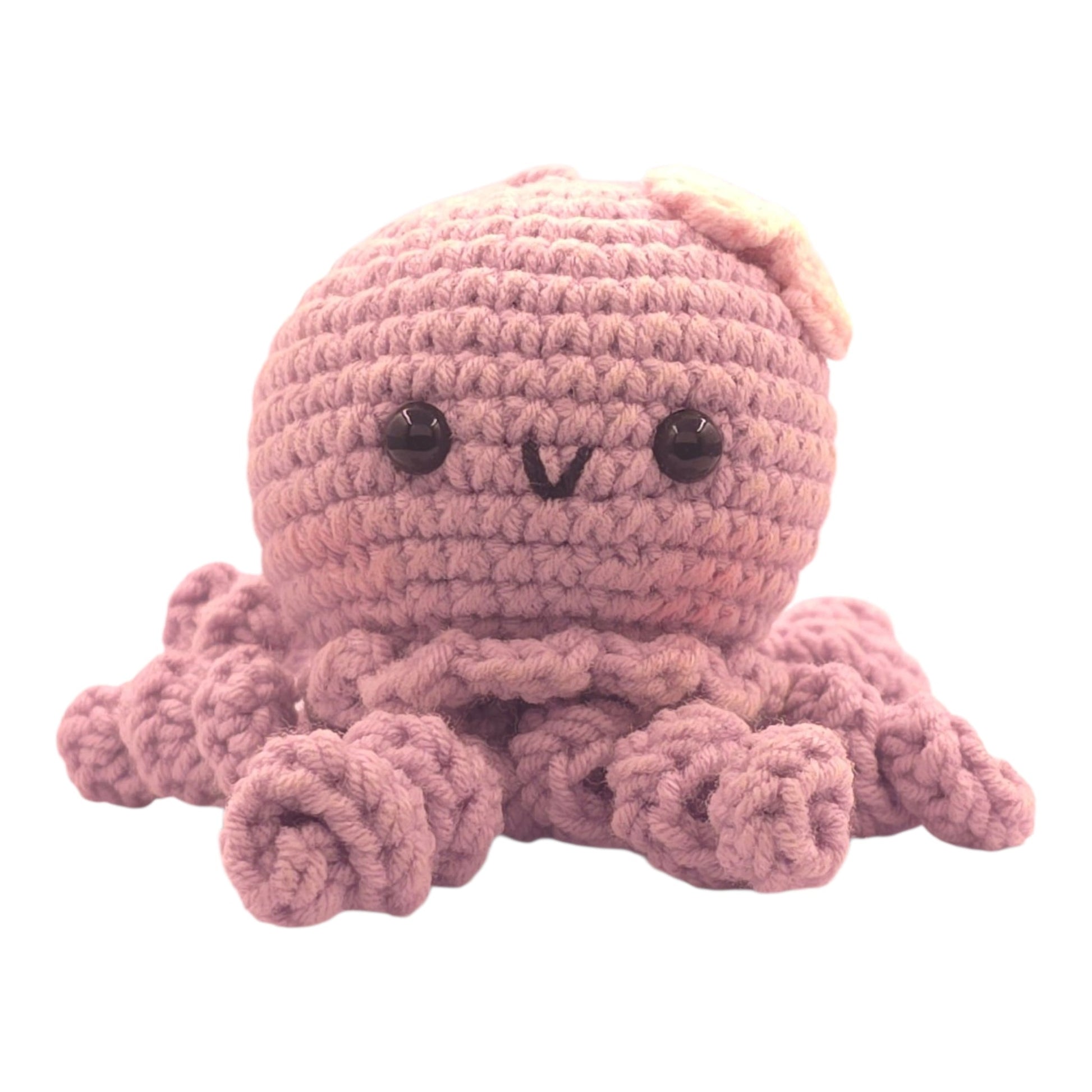 Mauve Curly Octopus Keychain - UniqueEntity Art